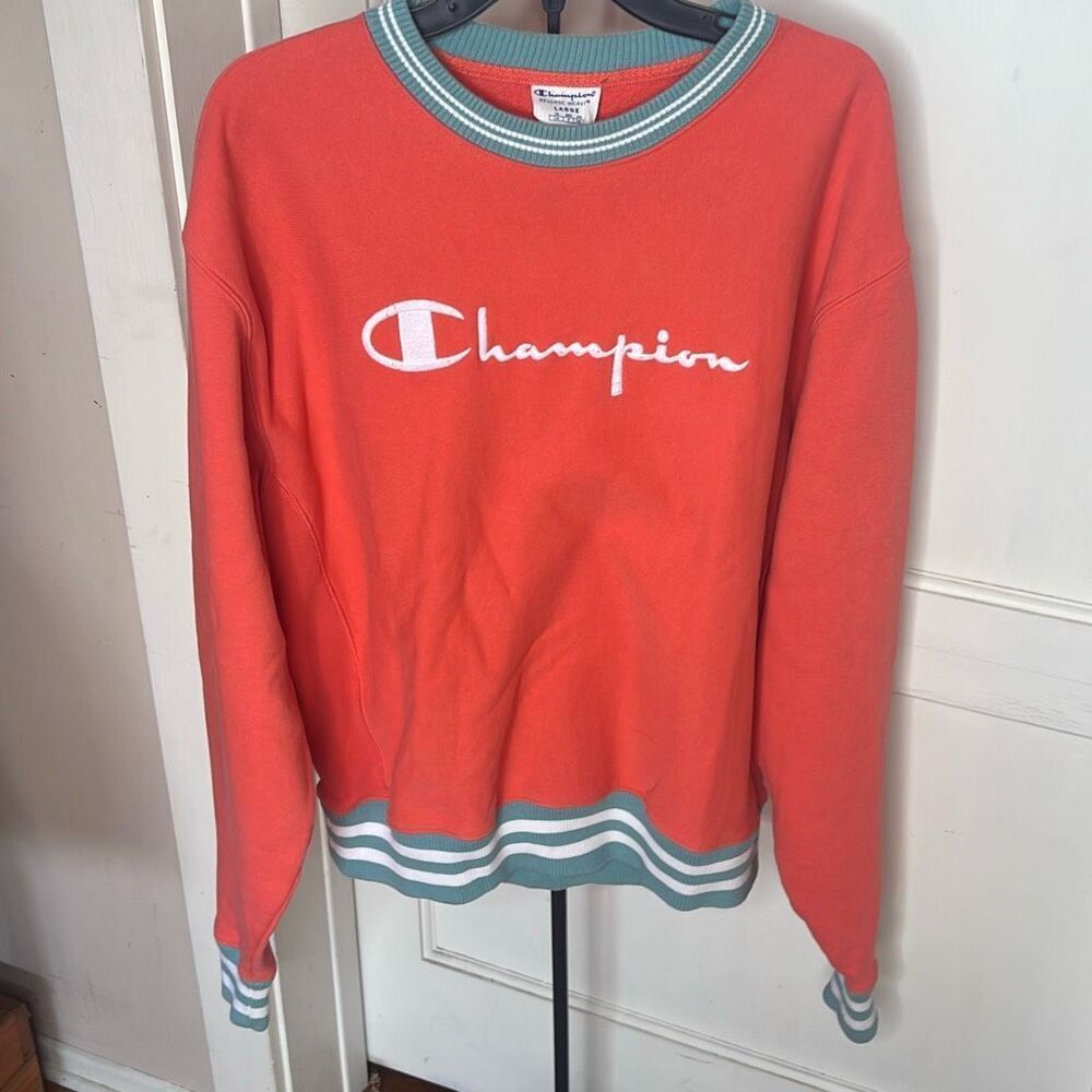Champion Reverse Weave Crew Stitched Script Groov… - image 7